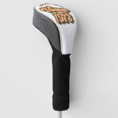 Retro Vintage 1973 Custom Golf Hoofd Hoes Golfheadcover (Schuin)