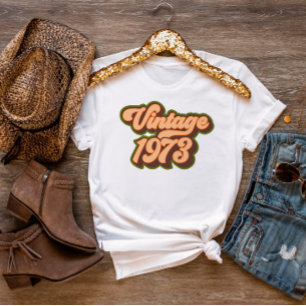 Retro Vintage 1973 Dames T-shirt