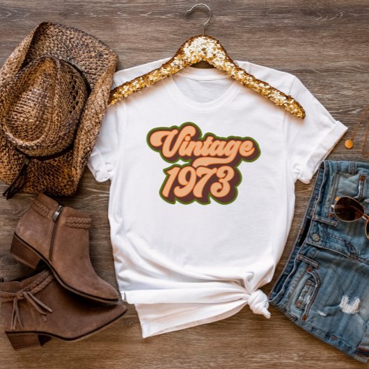 Retro Vintage 1973 Dames T-shirt