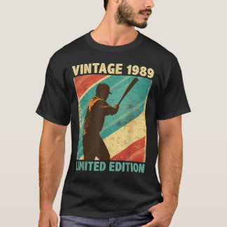 Retro Vintage 1989 Baseball Lover Limited Edition T-shirt