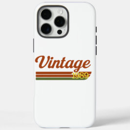 Retro Vintage 1989 Typografie iPhone 16 Pro Max Hoesje
