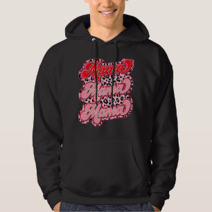 Retro Vintage 70-80's Mama Leopard mama Life Moede Hoodie