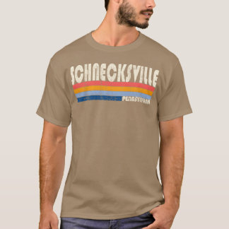 Retro Vintage 70S 80S stijl thuisstad van meisje T-shirt