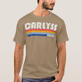 Retro Vintage 70s 80s Style Carlyss Louisiana  T-shirt