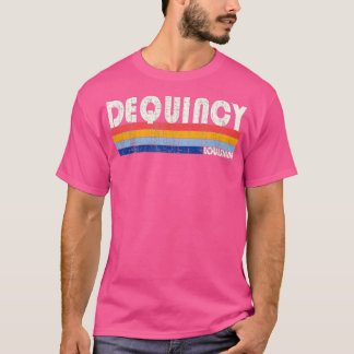 Retro Vintage 70s 80s Style DeQuincy Louisiana T-shirt