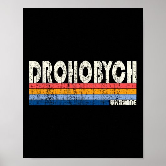 Retro Vintage 70s 80s Style Droho  Poster (Voorkant)