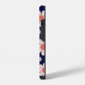 Retro Vintage 70s Madeliefjes Patroon Groovy naam iPhone Hoesje (Linkerkant)