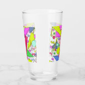 Retro Vintage 80s and 90s Style Glas (Rechts)
