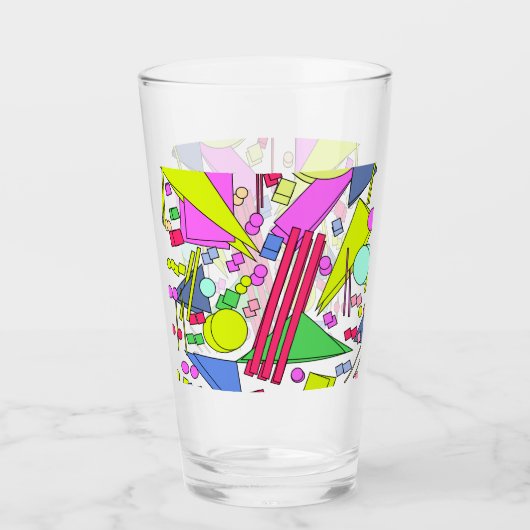 Retro Vintage 80s and 90s Style Glas (Voorkant)