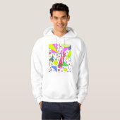 Retro Vintage 80s and 90s Style Hoodie (Voorkant volledig)