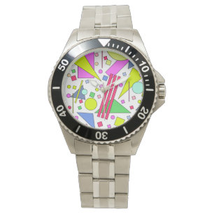Retro Vintage 80s and 90s Style Horloge