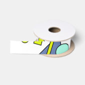 Retro Vintage 80s and 90s Style Satijnen Lint (Spoel)
