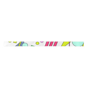 Retro Vintage 80s and 90s Style Satijnen Lint