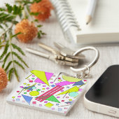 Retro Vintage 80s and 90s Style Sleutelhanger (Voorkant Rechts)