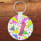 Retro Vintage 80s and 90s Style Sleutelhanger (Voorkant)
