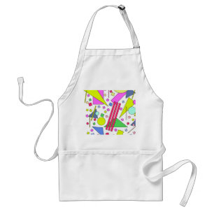 Retro Vintage 80s and 90s Style Standaard Schort