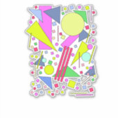 Retro Vintage 80s and 90s Style Sticker (Voorkant)