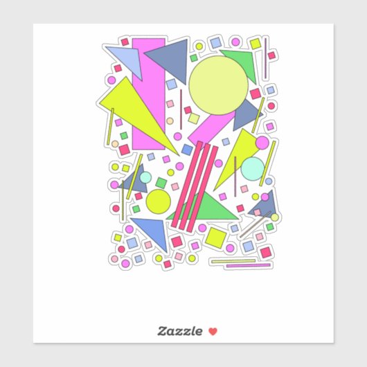 Retro Vintage 80s and 90s Style Sticker (Vel)