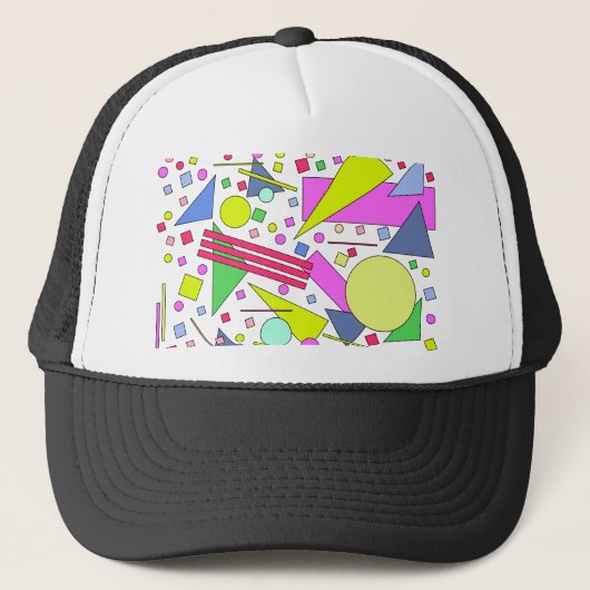 Retro Vintage 80s and 90s Style Trucker Pet (Voorkant)