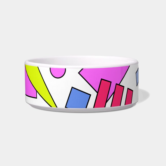 Retro Vintage 80s and 90s Style Voerbakje (Voorkant)