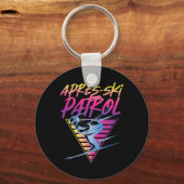 Retro Vintage 80s Après Ski Patrol Sleutelhanger (Voorkant)