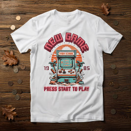Retro Vintage 80s Arcade Game Strand T-Shirt