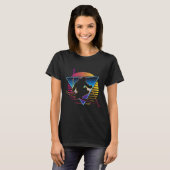 Retro Vintage 80s Skiën T-shirt (Voorkant volledig)