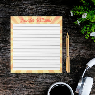 retro vintage achtergrond gepersonaliseerd gelinie notitieblok