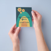 Retro Vintage Afstudeerfeest Budget Flyer (Hand)