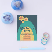 Retro Vintage Afstudeerfeest Budget Flyer (Enkel)