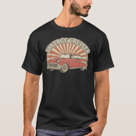 retro vintage American car T-shirt