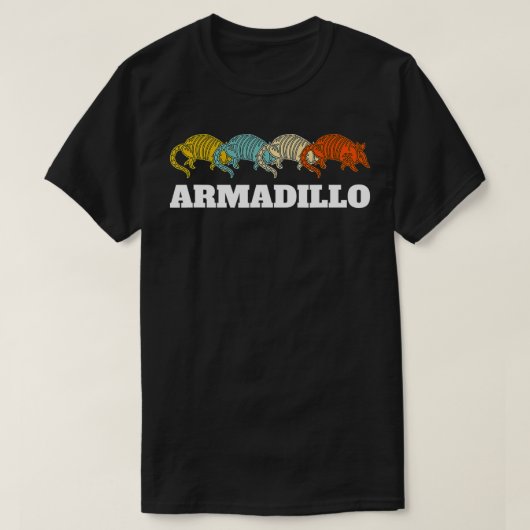 Retro Vintage Armadillo T-shirt (Design voorkant)