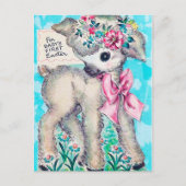 Retro vintage baby's eerste Pasen kaart (Voorkant)