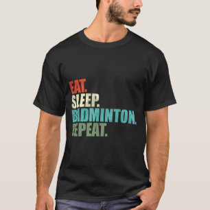 Retro Vintage Badmintonspeler  T-shirt