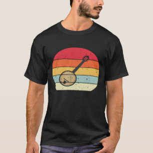 Retro Vintage Banjo Distressed Banjoist Banjo Play T-shirt