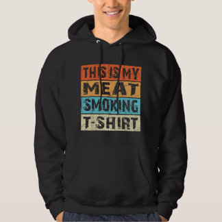 Retro Vintage BBQ Roker Dit Is Mijn Vleesroken Hoodie