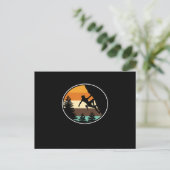 Retro Vintage Bergbeklimmer Rotsbeklimmer Liefhebb Briefkaart (Staand voorkant)