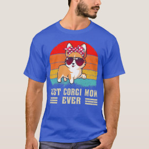 Retro Vintage Beste Corgi Moeder Ooit Corgi Hond M T-shirt