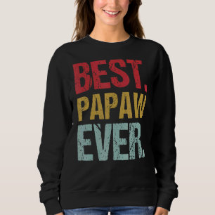 Retro Vintage Beste Papaw Ooit Nieuw Papa Leven Va Trui