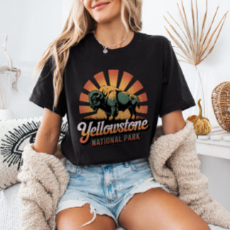 Retro Vintage Bizon Yellowstone National Park T-shirt