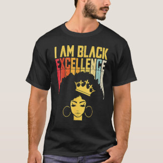 Retro Vintage Black Excellence African Pride Histo T-shirt