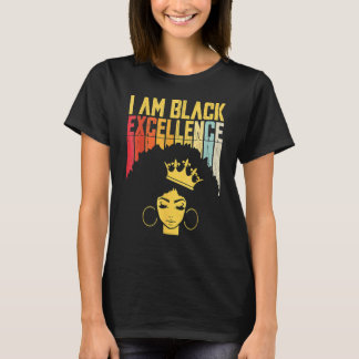 Retro Vintage Black Excellence African Pride Histo T-shirt