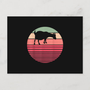 Retro Vintage Boer Boerderij Dier Geit Liefhebber  Briefkaart
