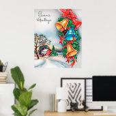 Retro vintage boerderij Holiday poster (Thuiskantoor)