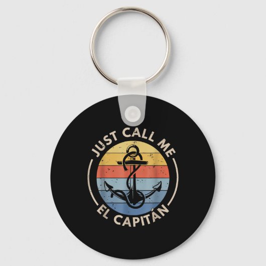 Retro Vintage Boot Gewoon El Capitan Noemen Sleutelhanger (Voorkant)