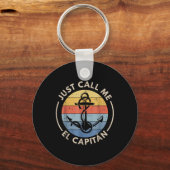 Retro Vintage Boot Gewoon El Capitan Noemen Sleutelhanger (Voorkant)