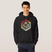 Retro Vintage Bordspel er Hoodie (Voorkant volledig)