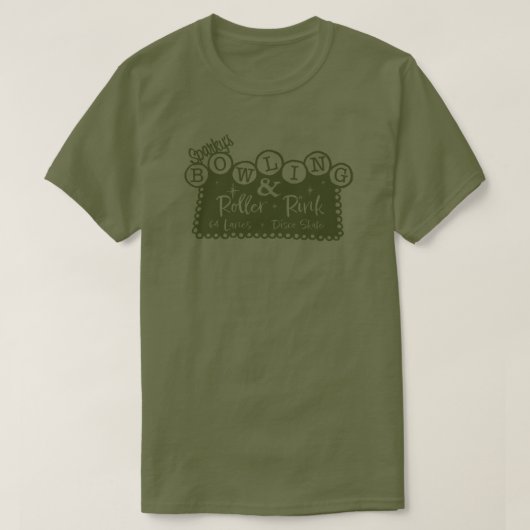 Retro Vintage Bowling T-shirt (Design voorkant)