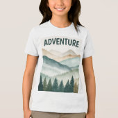 Retro Vintage Buiten Tri-Blend Shirt (Voorkant)