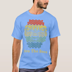 Retro Vintage Bumble Bee Save The Bees Keeper Clim T-shirt
